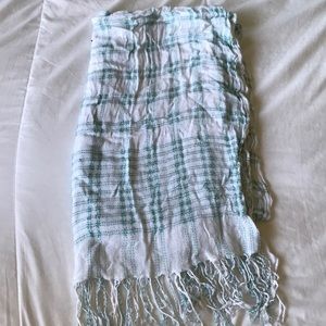 Blue and white scarf/wrap